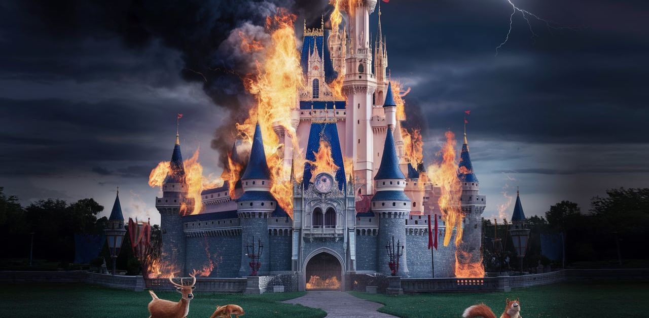 Cinderella Castle Fire